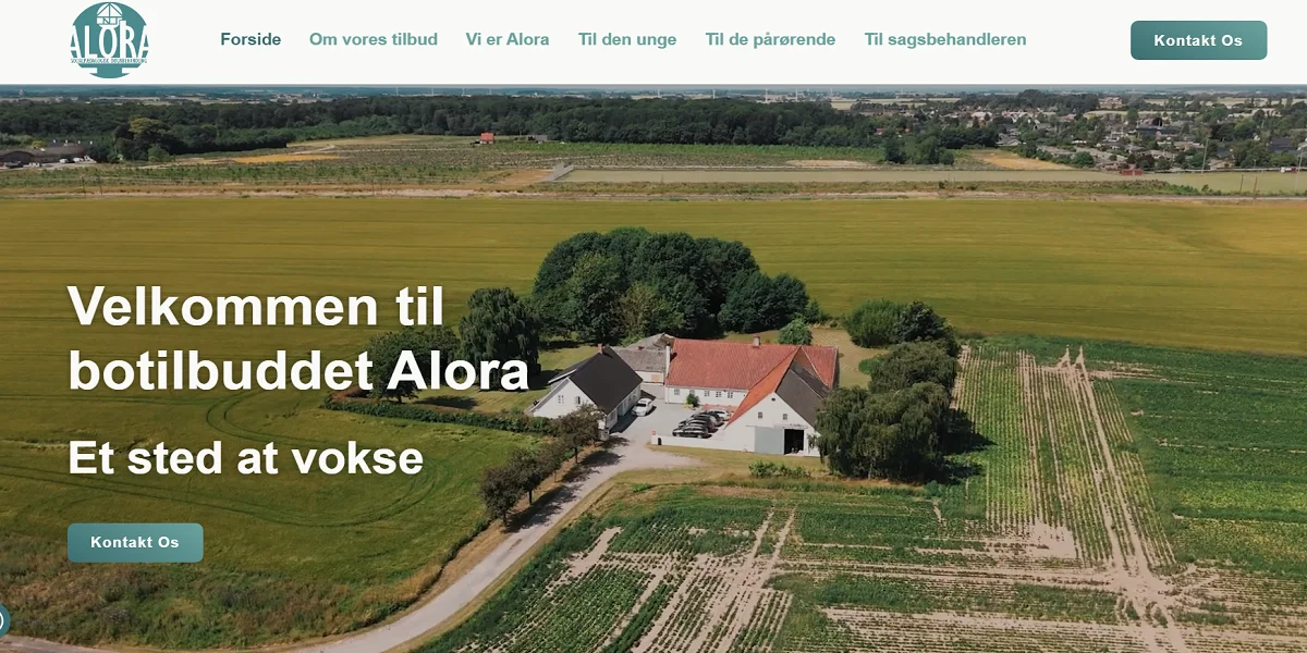 Botilbud Alora – professionel WordPress hjemmeside i Elementor