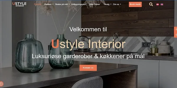 Ustyle Interior – e-commerce hjemmeside med UX design