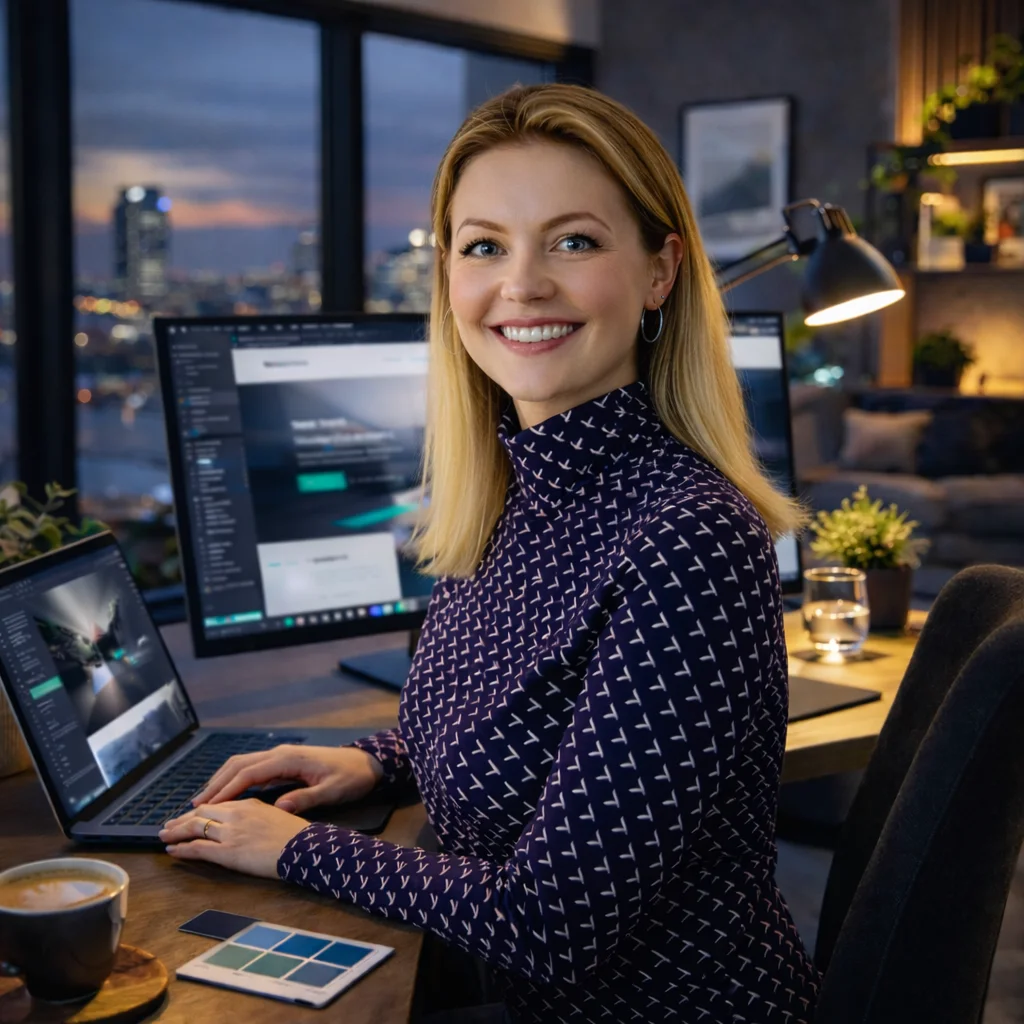 onepage hjemmeside designet i wordpress